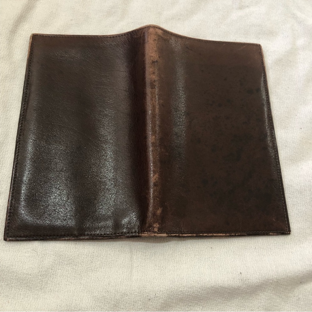 Fine Calfskin Boho dark brown wallet - Picture 2 of 13